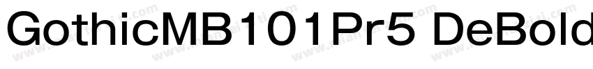 GothicMB101Pr5 DeBold字体转换